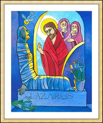 Wall Frame Gold - St. Lazarus by M. McGrath