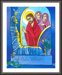 Wall Frame Espresso - St. Lazarus by M. McGrath