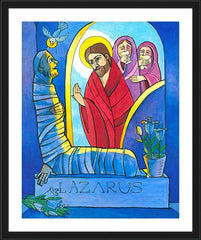 Wall Frame Black - St. Lazarus by M. McGrath