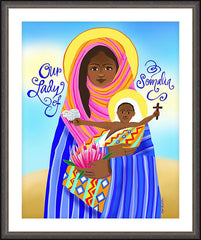 Wall Frame Espresso - Our Lady of Somalia by M. McGrath