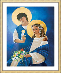 Wall Frame Gold - Madonna and Son by M. McGrath