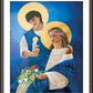 Wall Frame Espresso, Matted - Madonna and Son by M. McGrath