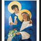 Wall Frame Black, Matted - Madonna and Son by M. McGrath