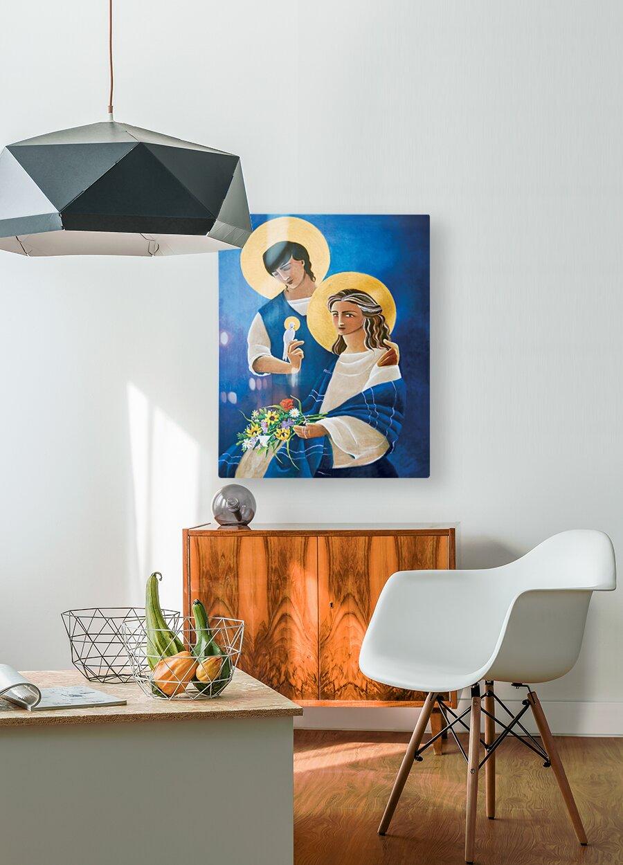 Metal Print - Madonna and Son by Br. Mickey McGrath, OSFS - Trinity Stores