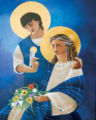 Acrylic Print - Madonna and Son by M. McGrath