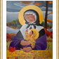 Wall Frame Gold, Matted - St. Marguerite Bourgeoys by Br. Mickey McGrath, OSFS - Trinity Stores