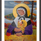 Wall Frame Espresso, Matted - St. Marguerite Bourgeoys by Br. Mickey McGrath, OSFS - Trinity Stores