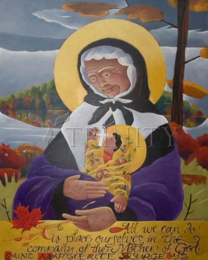 Metal Print - St. Marguerite Bourgeoys by Br. Mickey McGrath, OSFS - Trinity Stores
