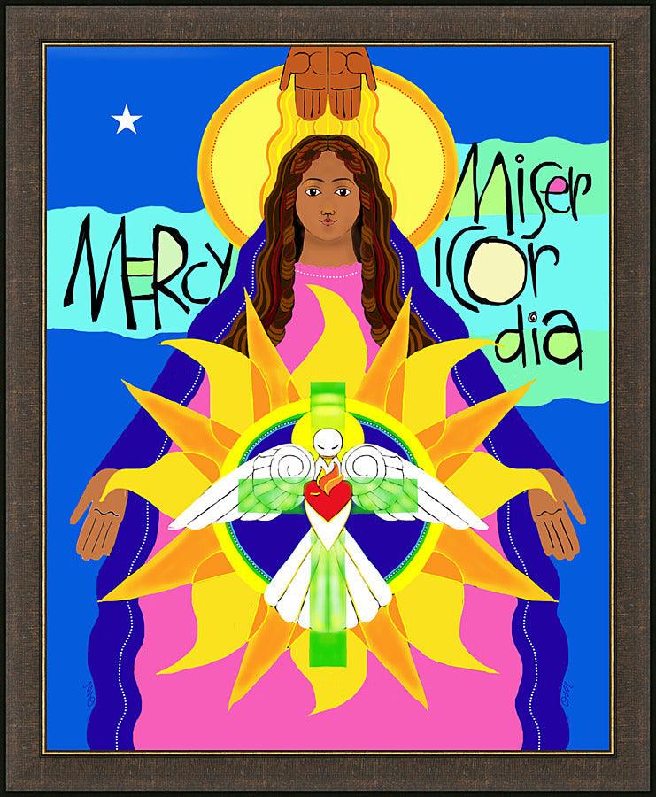 Wall Frame Espresso - Mother of Mercy by M. McGrath