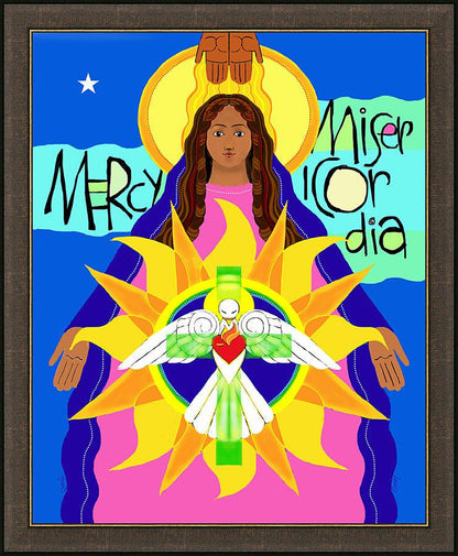 Wall Frame Espresso - Mother of Mercy by M. McGrath