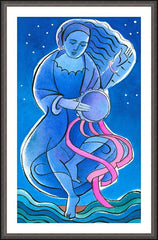 Wall Frame Espresso - St. Miriam Dancing in Darkness by M. McGrath