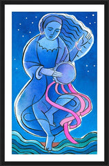 Wall Frame Black - St. Miriam Dancing in Darkness by M. McGrath