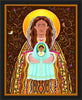 Wall Frame Black - Madre Dios by Br. Mickey McGrath, OSFS - Trinity Stores