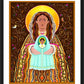 Wall Frame Black, Matted - Madre Dios by Br. Mickey McGrath, OSFS - Trinity Stores