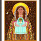 Wall Frame Espresso, Matted - Madre Dios by Br. Mickey McGrath, OSFS - Trinity Stores