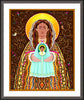 Wall Frame Espresso, Matted - Madre Dios by Br. Mickey McGrath, OSFS - Trinity Stores