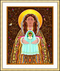 Wall Frame Gold, Matted - Madre Dios by Br. Mickey McGrath, OSFS - Trinity Stores