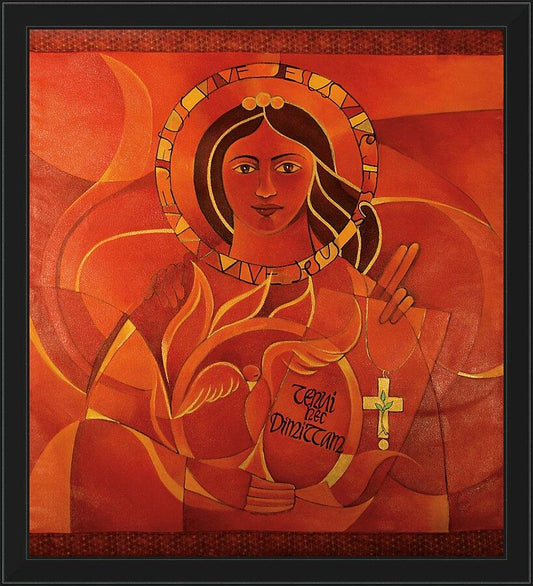 Wall Frame Black - Mary, Domina Lucis by M. McGrath