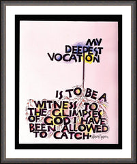 Wall Frame Espresso - My Deepest Vocation by M. McGrath