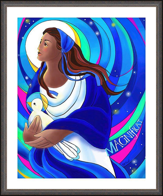 Wall Frame Espresso, Matted - Magnificat by M. McGrath