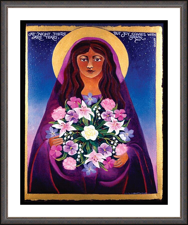 Wall Frame Espresso, Matted - St. Mary Magdalene by Br. Mickey McGrath, OSFS - Trinity Stores