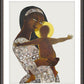 Wall Frame Espresso, Matted - Mary, Mother of God by M. McGrath