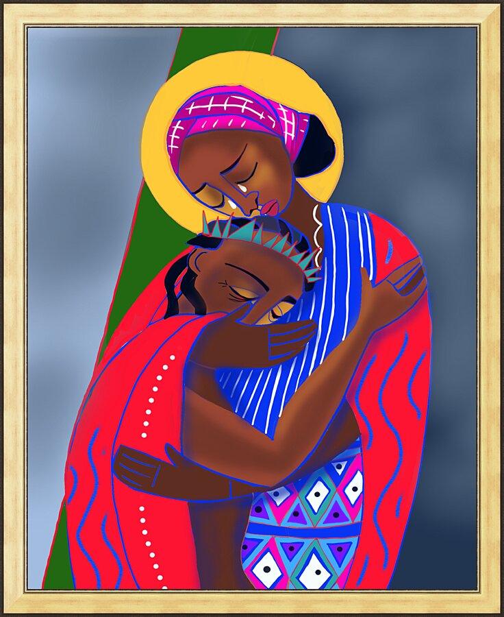 Wall Frame Gold - Jesus Meets His Mother by M. McGrath – trinitystores