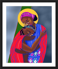 Wall Frame Black - Jesus Meets His Mother by M. McGrath