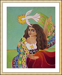 Wall Frame Gold - St. Mary Magdalene and Holy Spirit by M. McGrath