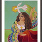 Wall Frame Espresso, Matted - St. Mary Magdalene and Holy Spirit by Br. Mickey McGrath, OSFS - Trinity Stores