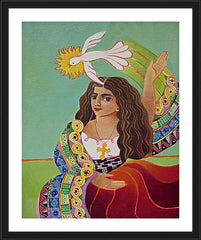 Wall Frame Black - St. Mary Magdalene and Holy Spirit by M. McGrath