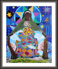 Wall Frame Espresso - Mary, Our Lady of Refuge by M. McGrath