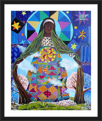 Wall Frame Black - Mary, Our Lady of Refuge by M. McGrath