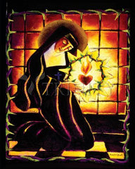 Acrylic Print - St. Margaret Mary Alacoque by M. McGrath