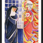Wall Frame Black, Matted - St. Margaret Mary Alacoque, Cloister by Br. Mickey McGrath, OSFS - Trinity Stores