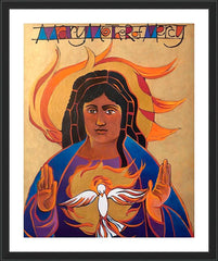 Wall Frame Black - Mary Mother of Mercy by M. McGrath