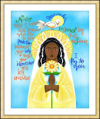 Wall Frame Gold - Memorare by M. McGrath