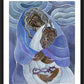 Wall Frame Black, Matted - Mary, Mother of Sorrows by M. McGrath