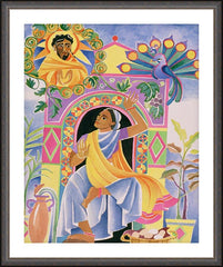 Wall Frame Espresso - St. Mary Magdalene at the Tomb by M. McGrath