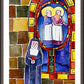 Wall Frame Espresso, Matted - St. Margaret Mary Alacoque at Window by Br. Mickey McGrath, OSFS - Trinity Stores