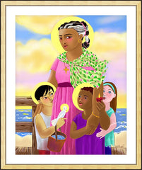 Wall Frame Gold - St. Martha by M. McGrath