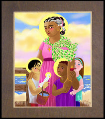 Wood Plaque Premium - St. Martha by M. McGrath