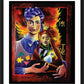 Wall Frame Black, Matted - Madonna of the Holocaust by Br. Mickey McGrath, OSFS - Trinity Stores