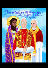 Holy Card - Peace is Built of the Foundation of Justice by M. McGrath