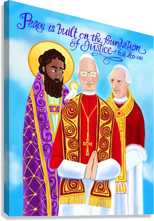 Canvas Print - Peace is Built of the Foundation of Justice by M. McGrath