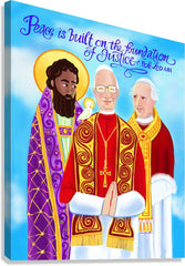 Canvas Print - Peace is Built of the Foundation of Justice by M. McGrath
