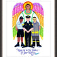 Wall Frame Espresso, Matted - St. Michael Archangel: Patron of Police and First Responders by Br. Mickey McGrath, OSFS - Trinity Stores