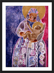 Wall Frame Black - Mother and Son by M. McGrath