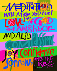 Metal Print - Meditation Will Make You Feel by M. McGrath