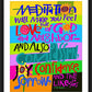 Wall Frame Black, Matted - Meditation Will Make You Feel by Br. Mickey McGrath, OSFS - Trinity Stores